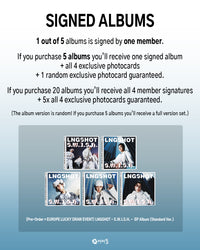 (Pre-Order + EUROPE LUCKY DRAW EVENT) LNGSHOT - S.W.I.S.H. - EP Album