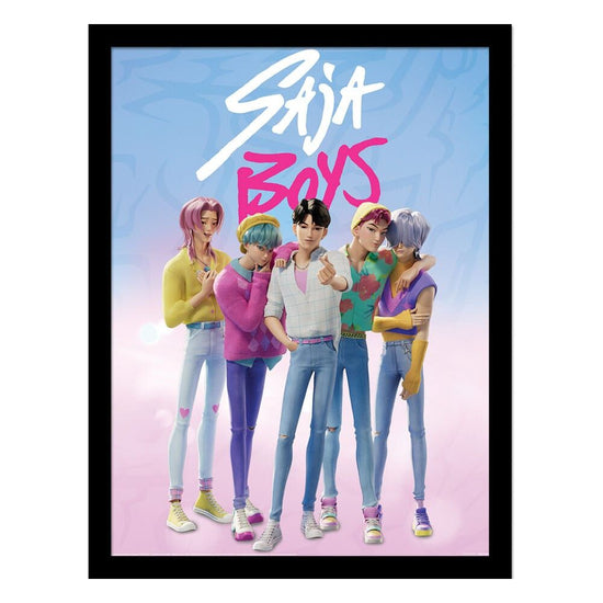 DEMON HUNTERS SAJA BOY FRAMED PRINT