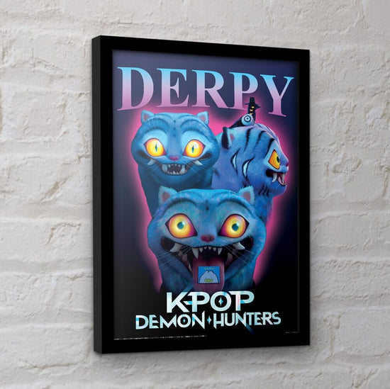 DEMON HUNTERS DERPY FRAMED PRINT
