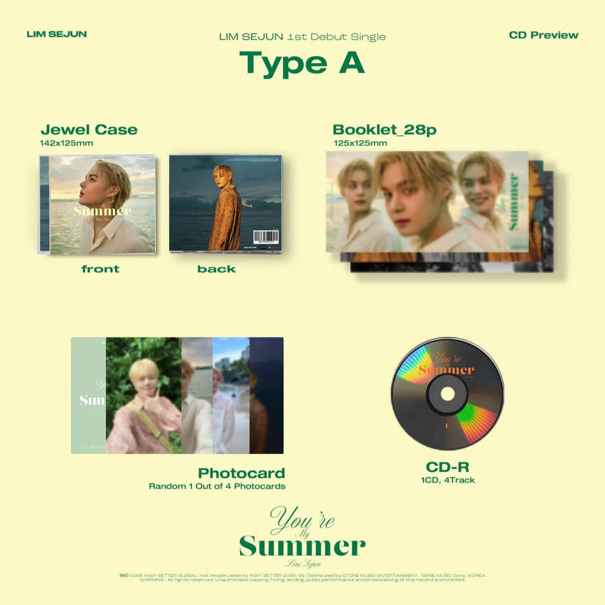 [SIGNED] - LIM SEJUN “You’re My Summer” (WITH SPECIAL PHOTOCARD)