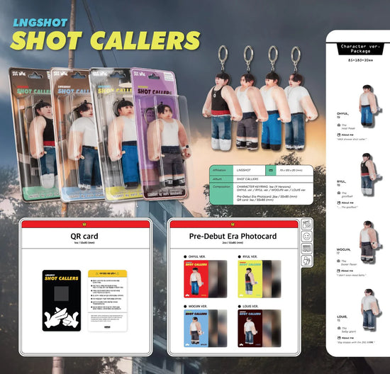LNGSHOT - SHOT CALLERS (DEBUT EP) (CHARACTER VER.) (LIMITED EDITION)