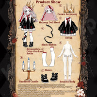 Nyssa Strange Nightmare Series 1/12 Action Figure BJD Blind Box