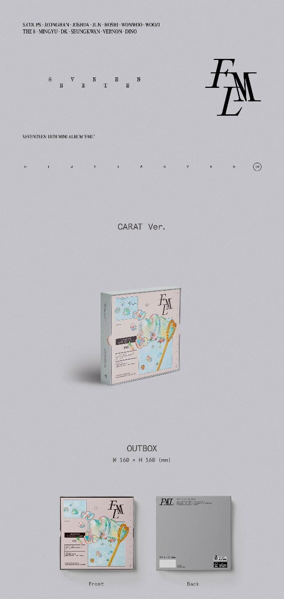 SEVENTEEN - FML 10TH MINI ALBUM (CARAT VER.) – KeaPOP