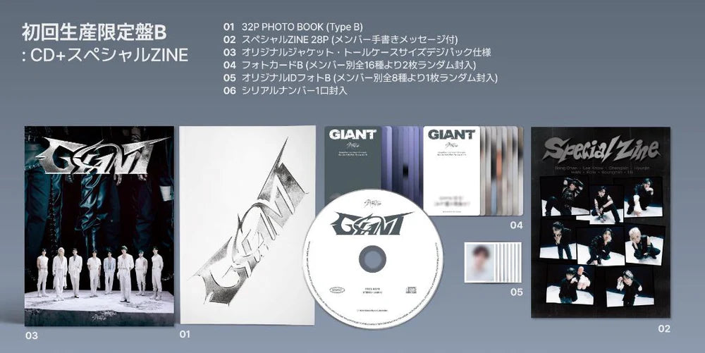 Stray Kids – GIANT - CD+ ZINE (Japan 2nd Album) [Limited Edition Stray Kids – GIANT - CD+ ZINE (Japan 2nd Album) [Limited Edition