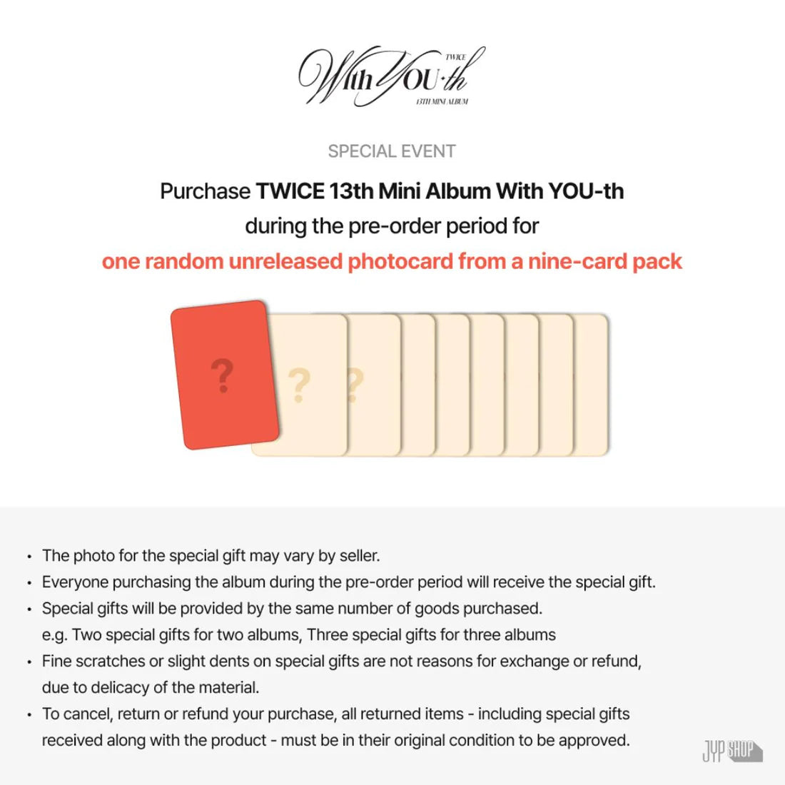 TWICE - WITH YOU-TH (13TH MINI ALBUM)