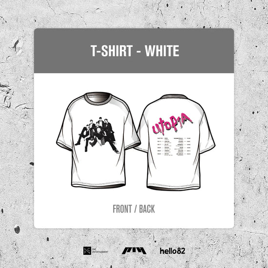 LIVE TOUR 2025 [P1ustage H : UTOP1A] IN EUROPE - White T-SHIRT